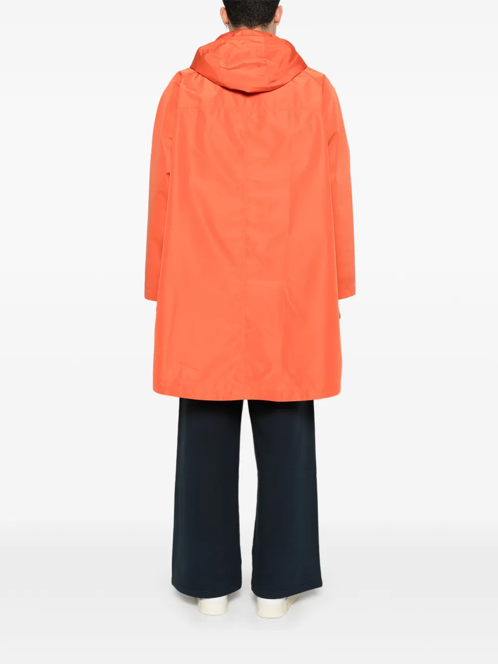 Flap-Pocket Hooded Coat