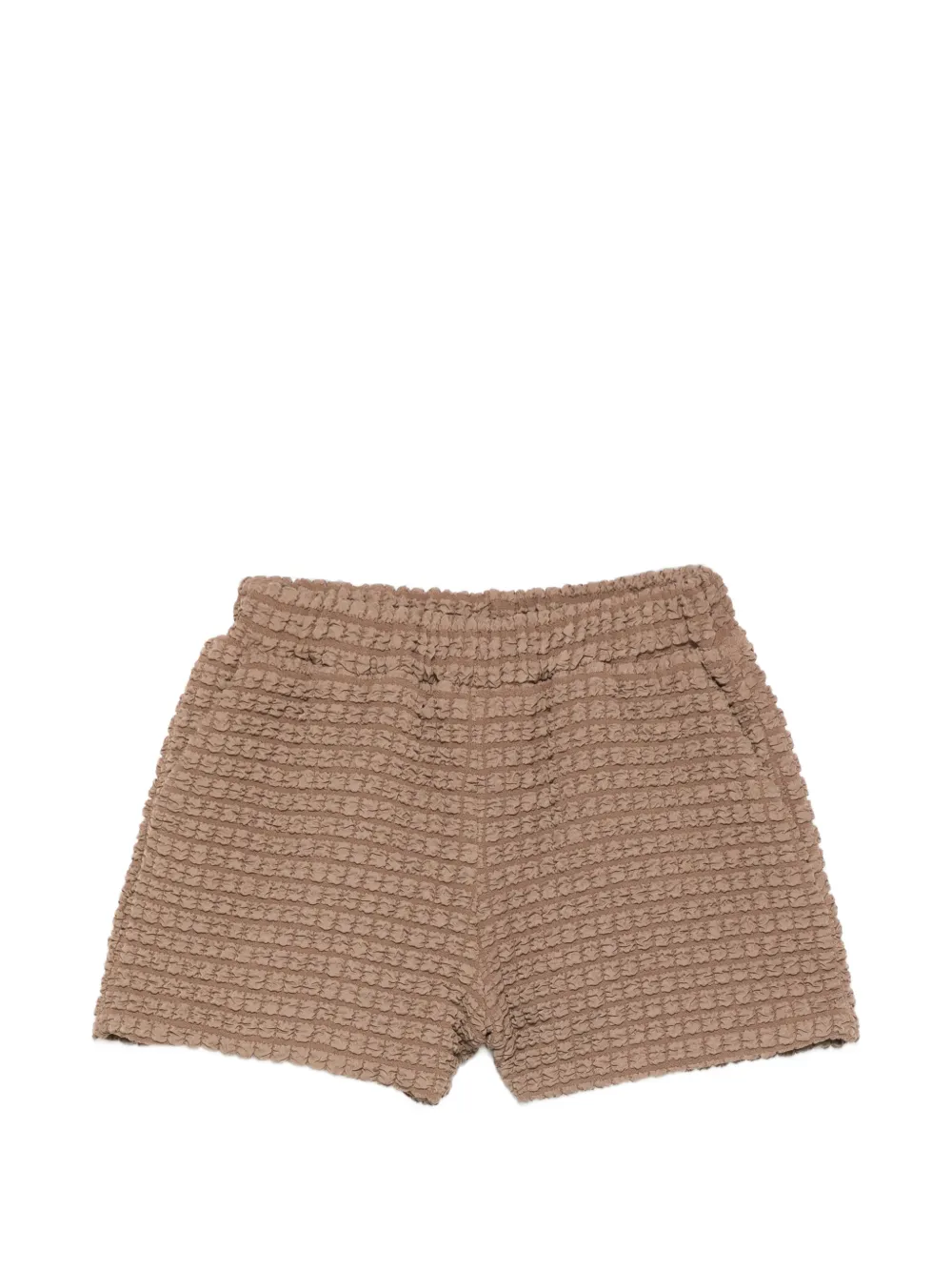 Douuod Kids textured shorts - Marrone