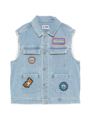 Dolce & Gabbana Kids フローラル デニムベスト | ブルー | FARFETCH JP