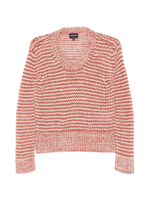 Giorgio Armani open-knit sweater