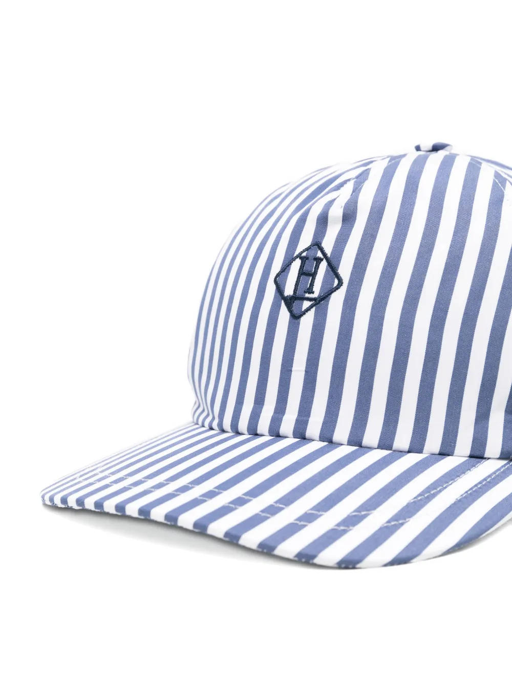  Herno Striped Baseball Cap - Blue 