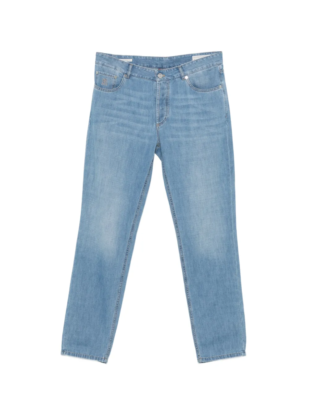 Brunello Cucinelli Jeans con ricamo - Blu