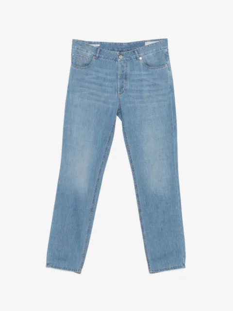 Brunello Cucinelli embroidered jeans