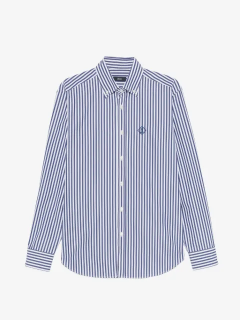 Herno striped-pattern long-sleeve shirt