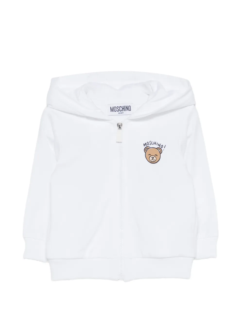 Moschino Kids hooded sweatshirt - Bianco