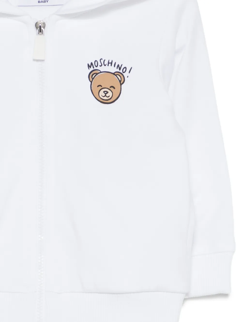 Moschino Kids Sweater met capuchon Wit