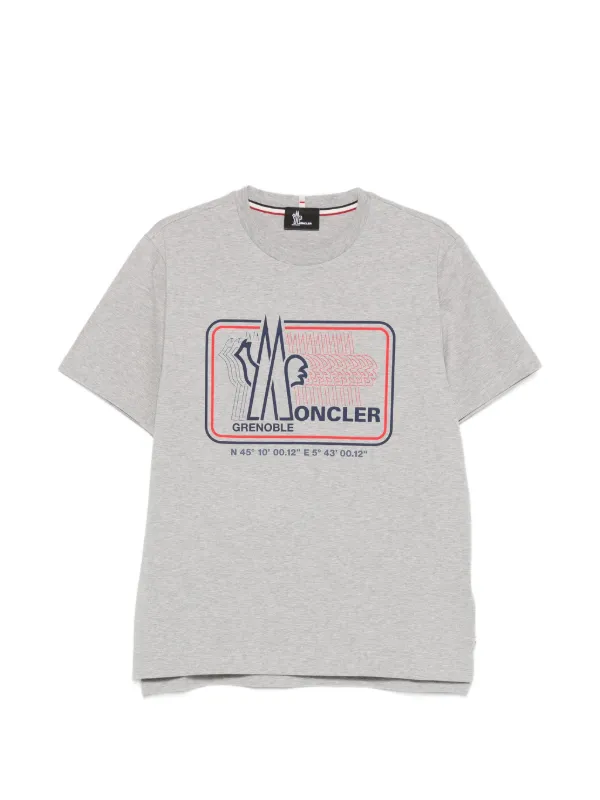 Moncler Grenoble Logo T-shirt | Grey | FARFETCH JO