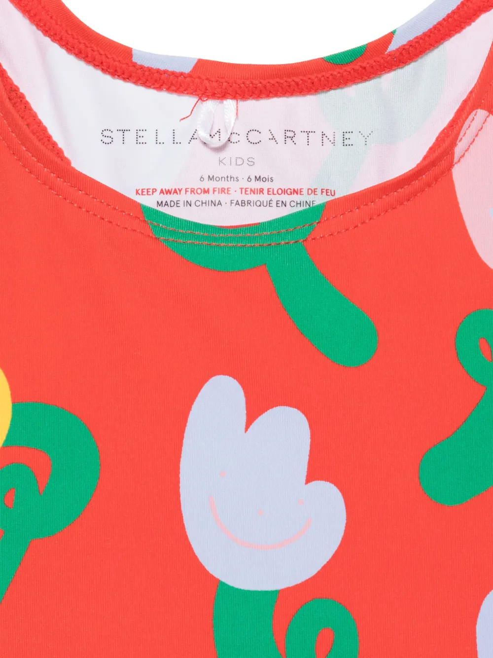Stella McCartney Kids Badpak met bloemenprint Rood