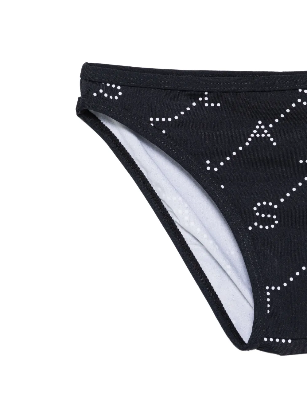  Stella Mccartney Kids Logo-pattern Bikini - Black 