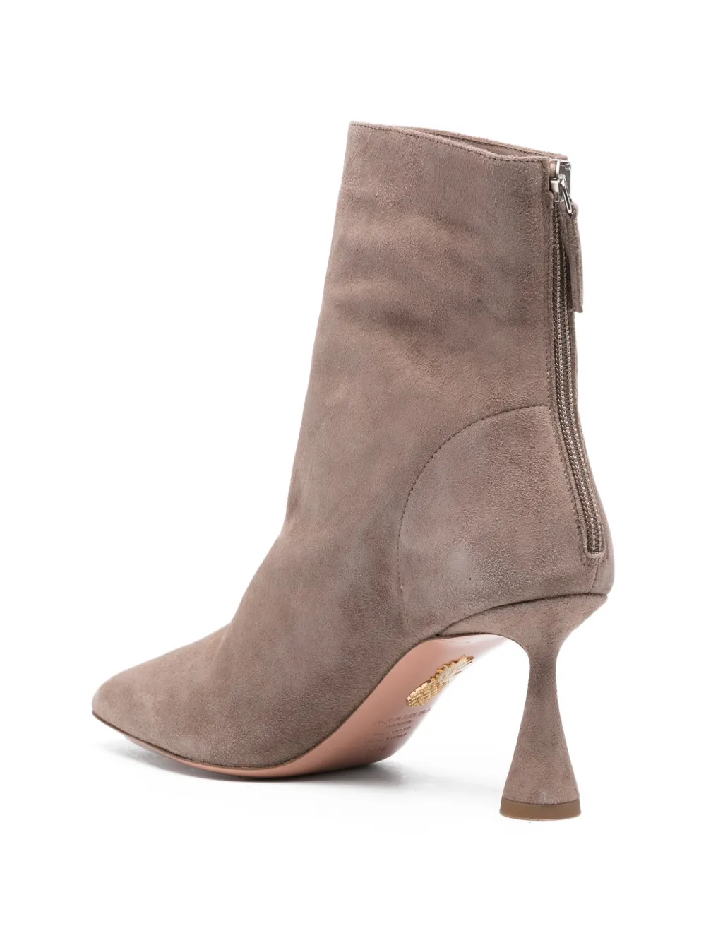 Aquazzura Laarzen met rits aan de achterkant Grijs