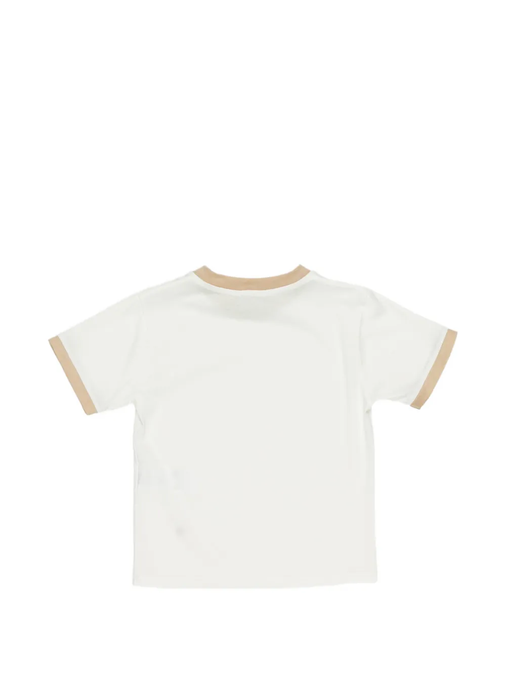  Manuel Ritz Kids Trim-detail T-shirt - Neutrals 