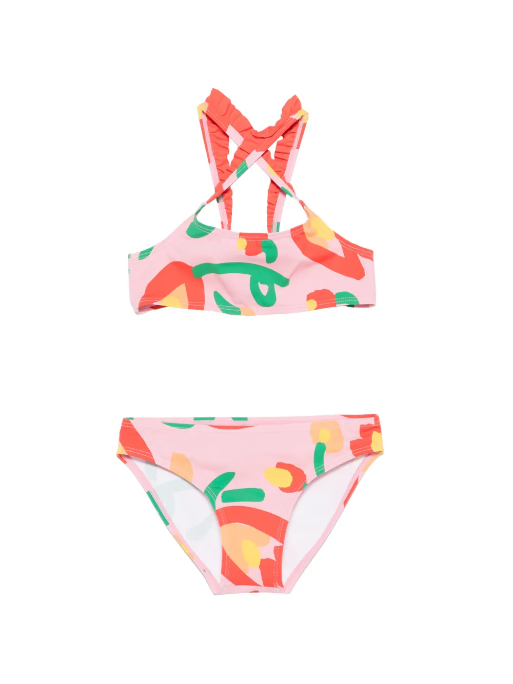 Stella McCartney Kids Bikini a fiori - Rosa