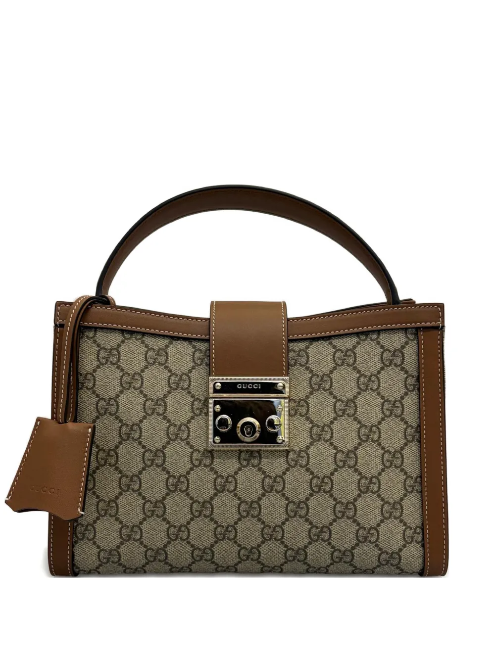 Gucci medium Padlock GG-supreme tote back · OS