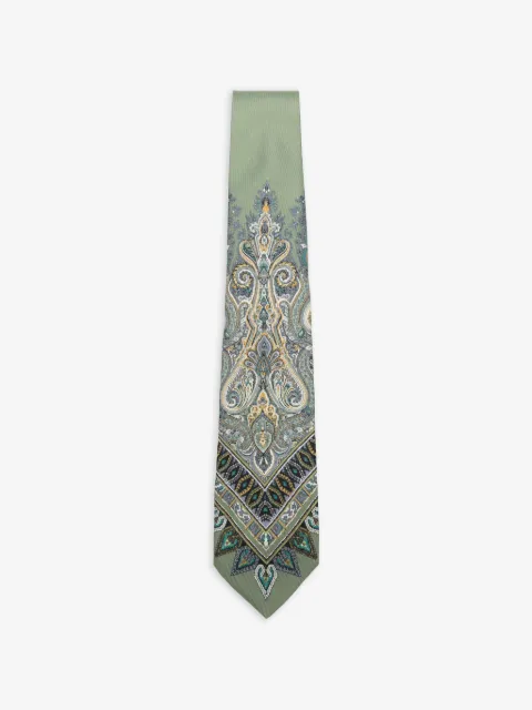 ETRO corbata con estampado de cachemira