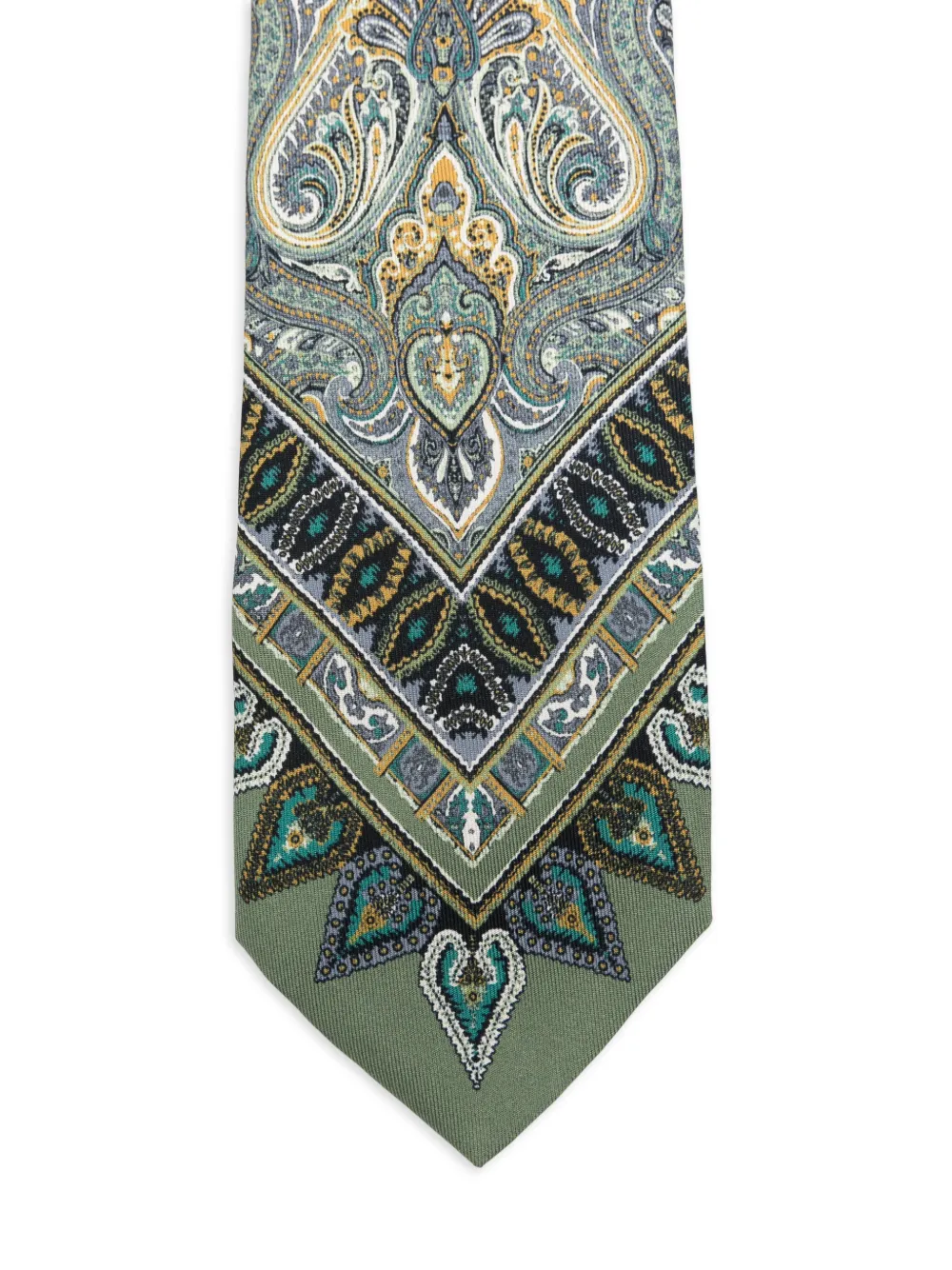 ETRO Stropdas met paisley-print Groen