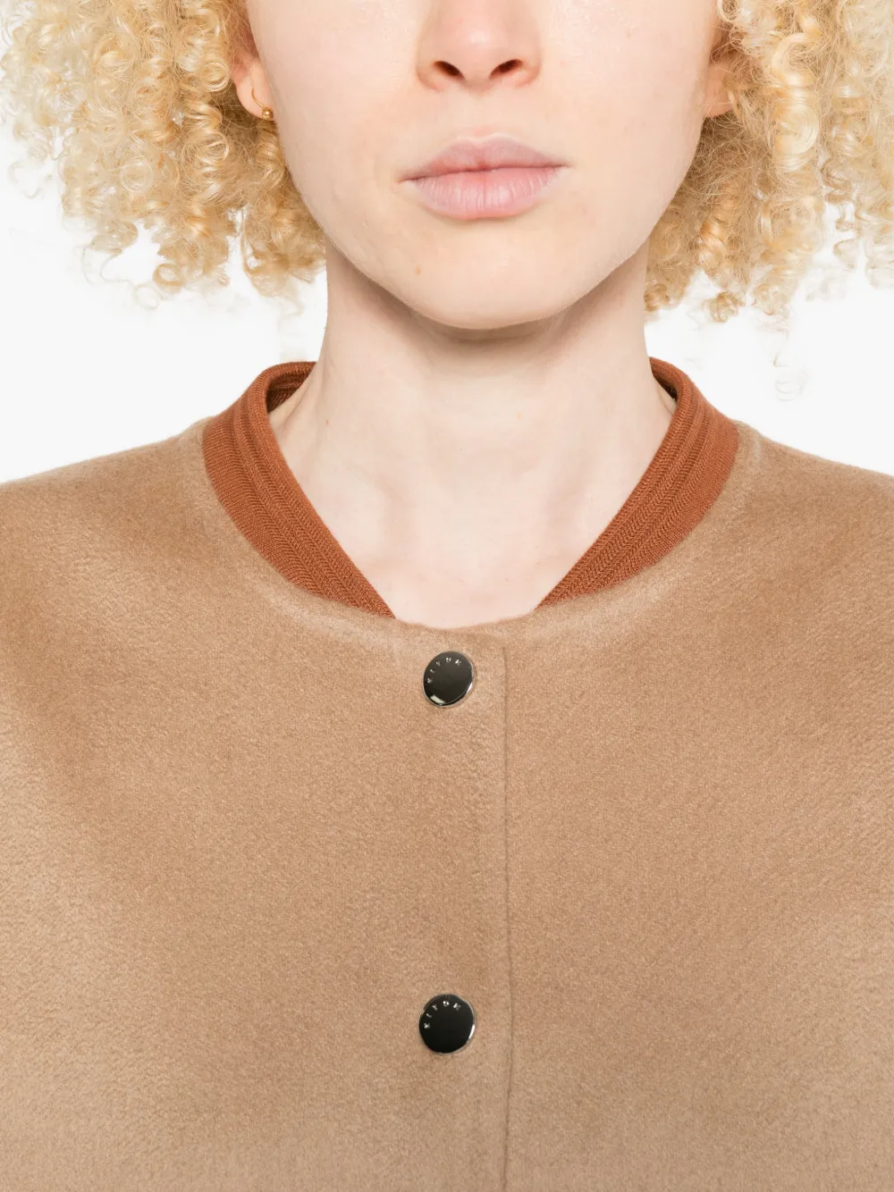 Kiton Bomberjack met opgestikte zak Beige