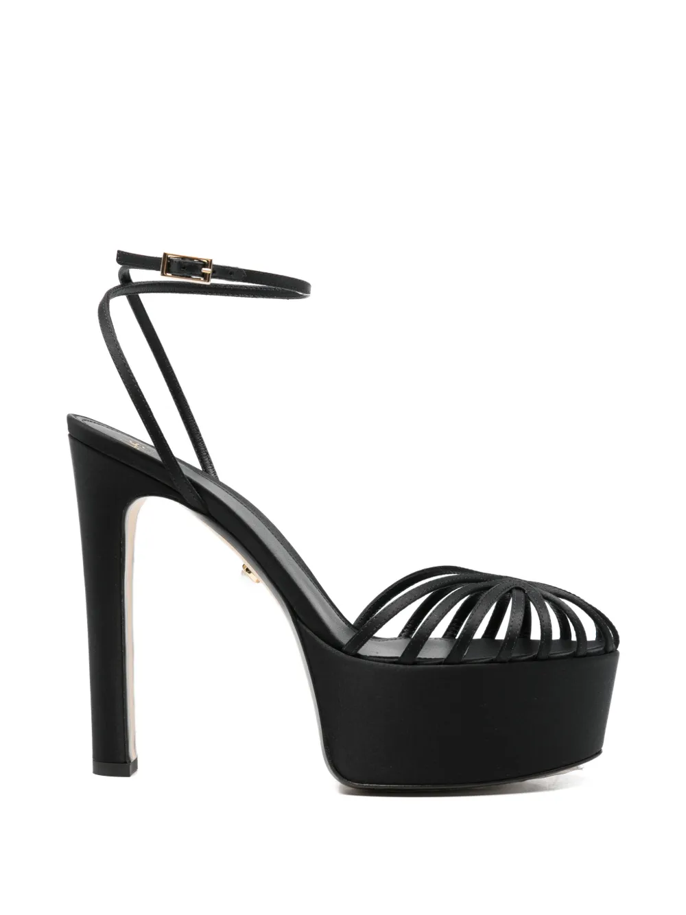 Alevì Eva platform strap sandals - Nero