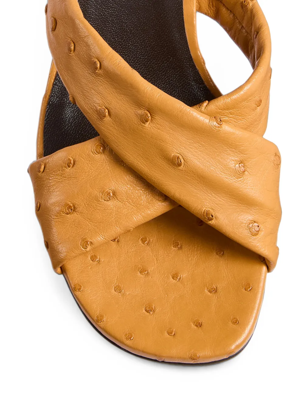 KHAITE Liria leren sandalen Bruin