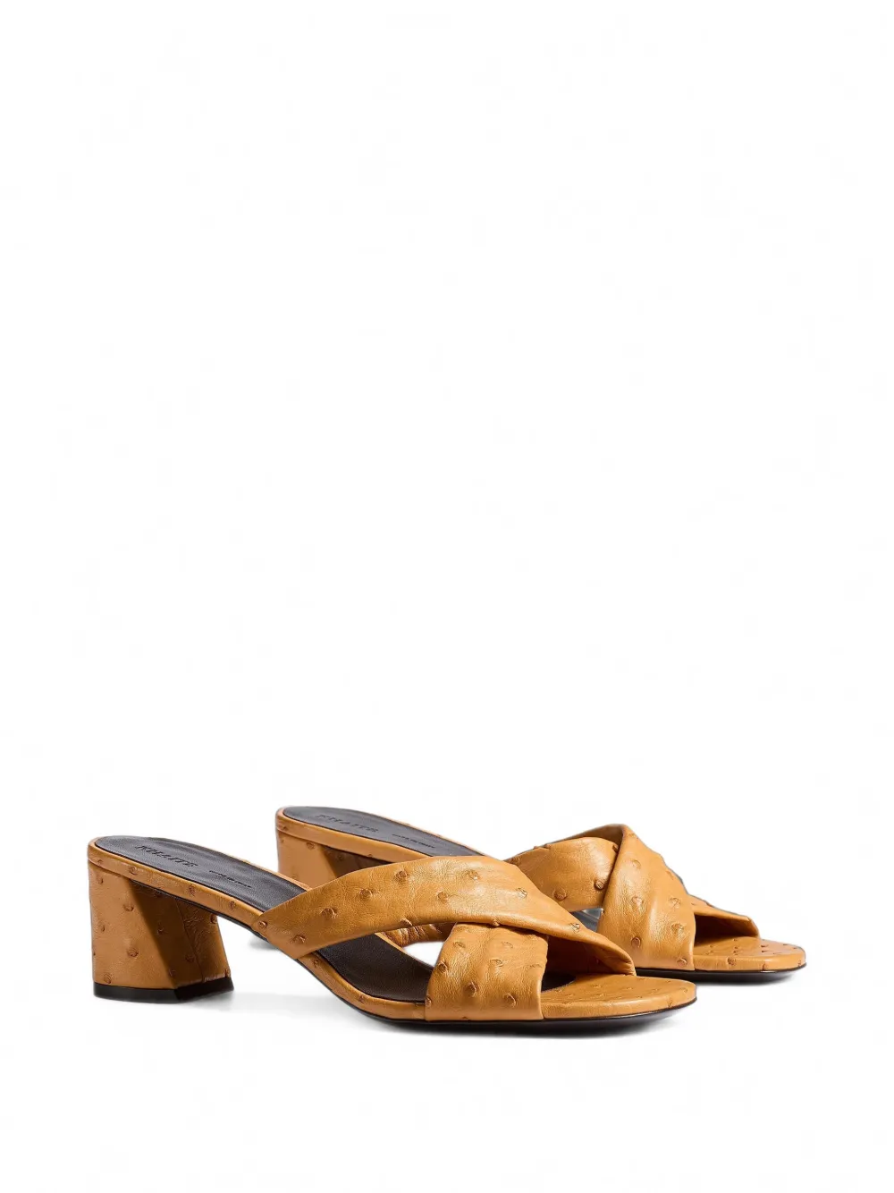 KHAITE Liria leren sandalen Bruin