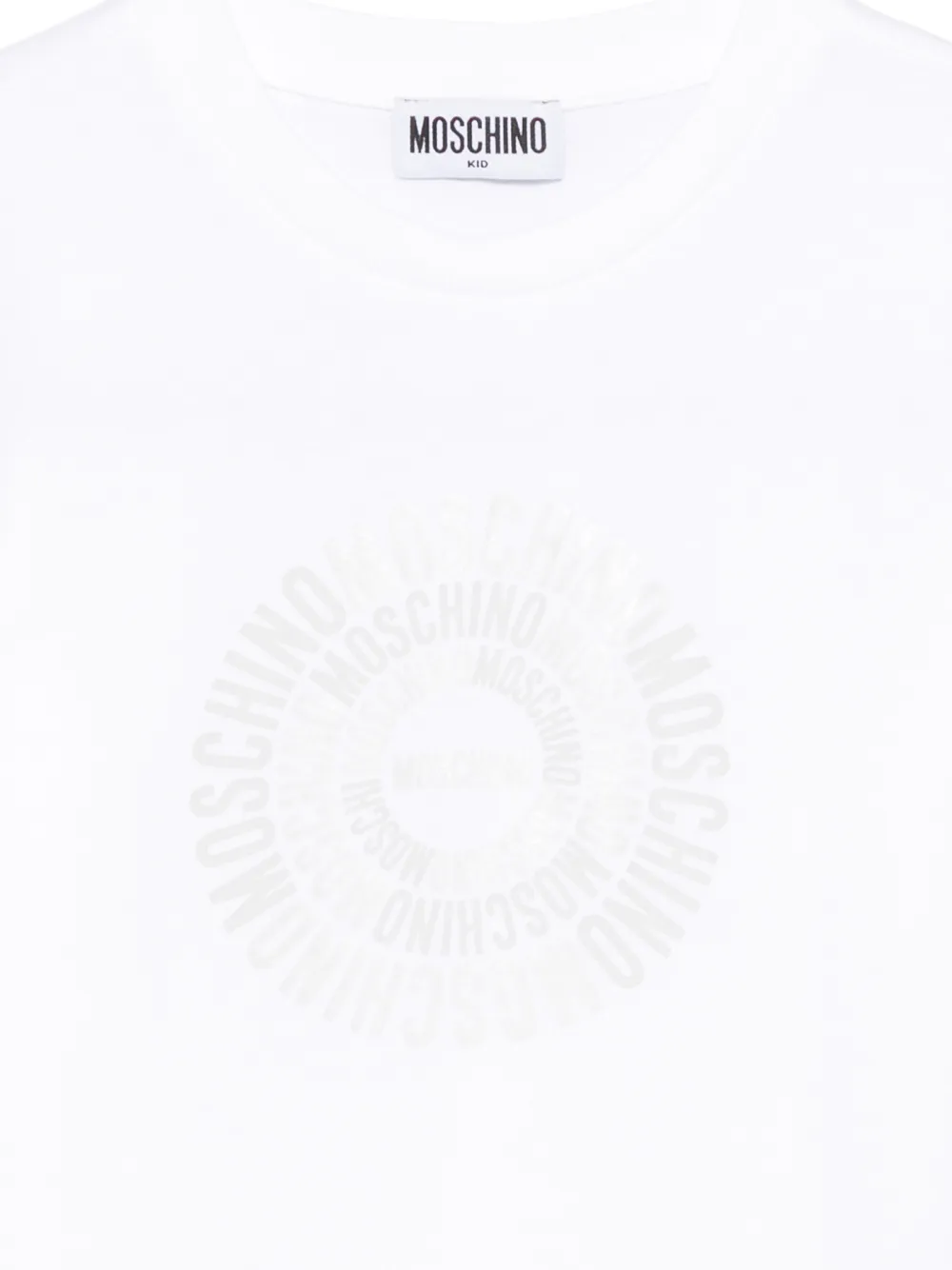Moschino Kids T-shirt met logo Wit