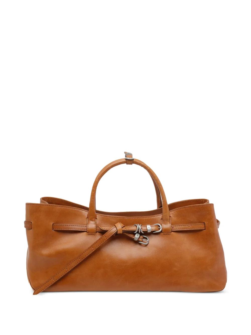 Marge Sherwood carabiner-closure removable-strap tote bag - Marrone