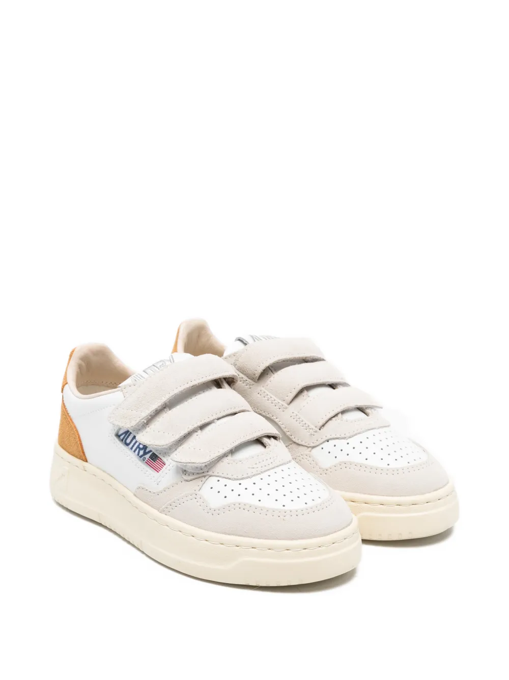 Autry Kids logo-patch sneakers - Bianco