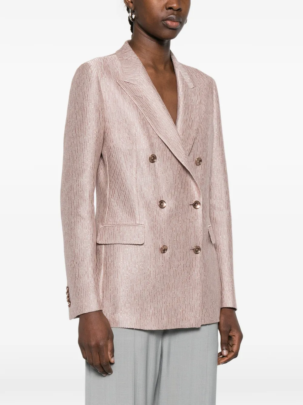 Tagliatore Blazer met dubbele rij knopen Roze