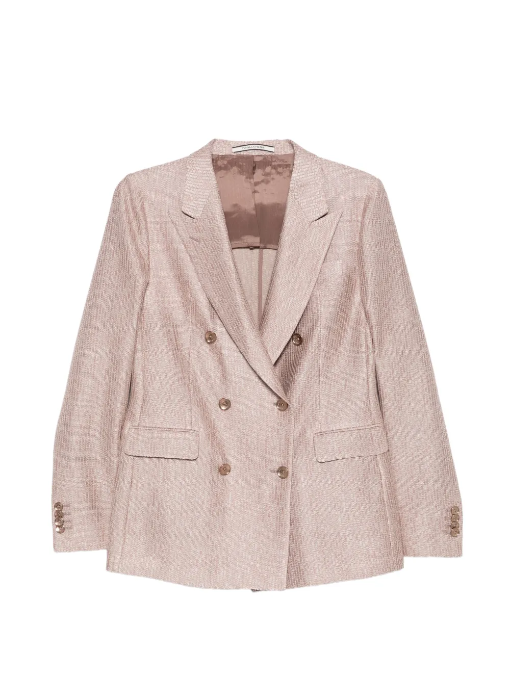 Tagliatore double-breasted peak-lapel blazer - Rosa