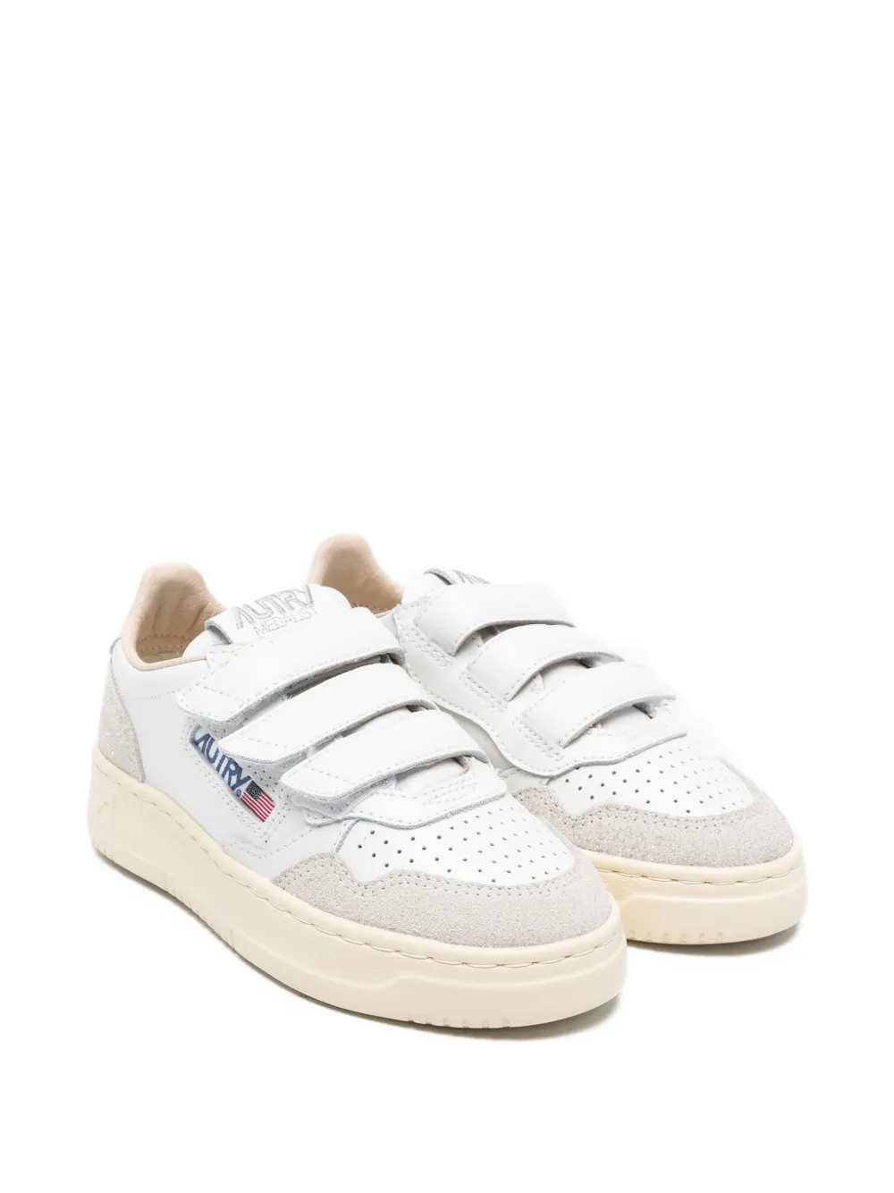Autry Kids logo-patch sneakers - Bianco