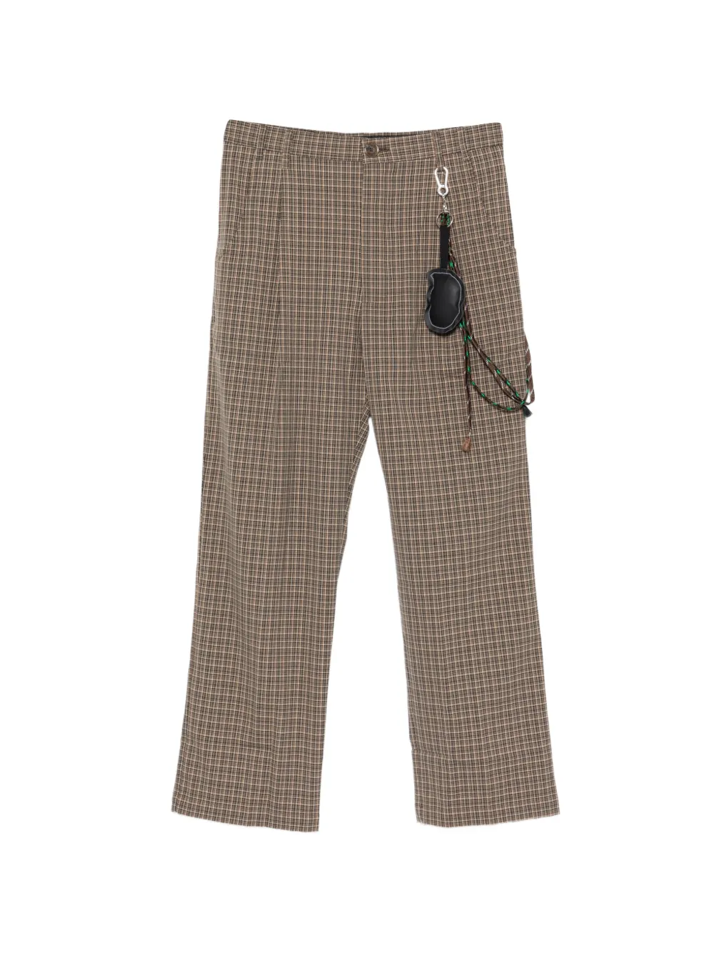 Song For The Mute checked-pattern trousers - Toni neutri