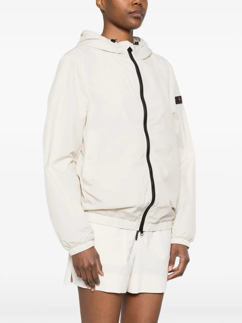  Peuterey Hooded Zip-up Jacket - White 