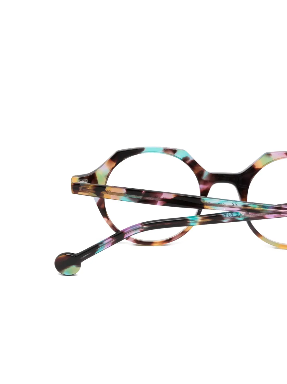  L.a. Eyeworks Quill Geometric-frame Glasses - Brown 