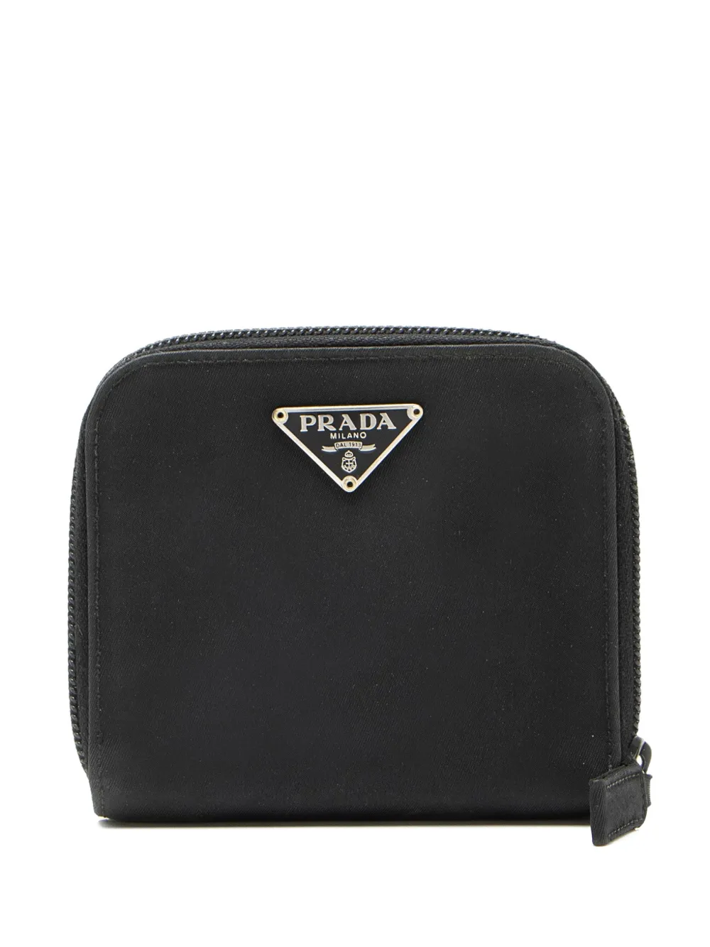 Prada Pre-Owned logo-plaque zipped wallet - Nero