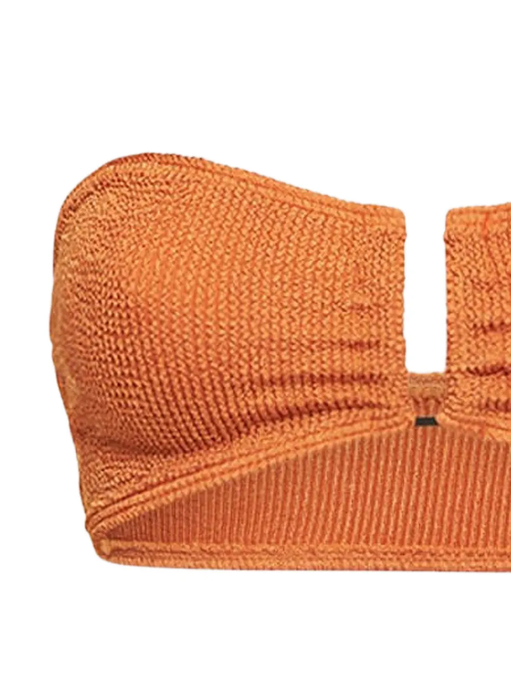  Bond-eye Cut-out Bikini Top - Orange 