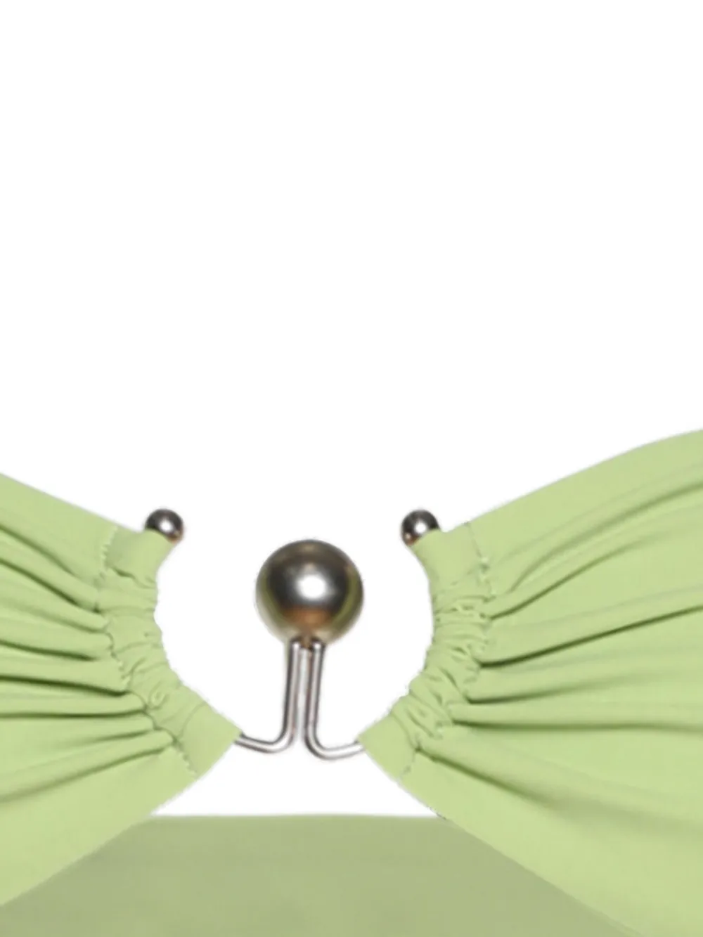  Christopher Esber Ruched Bikini Top - Green 