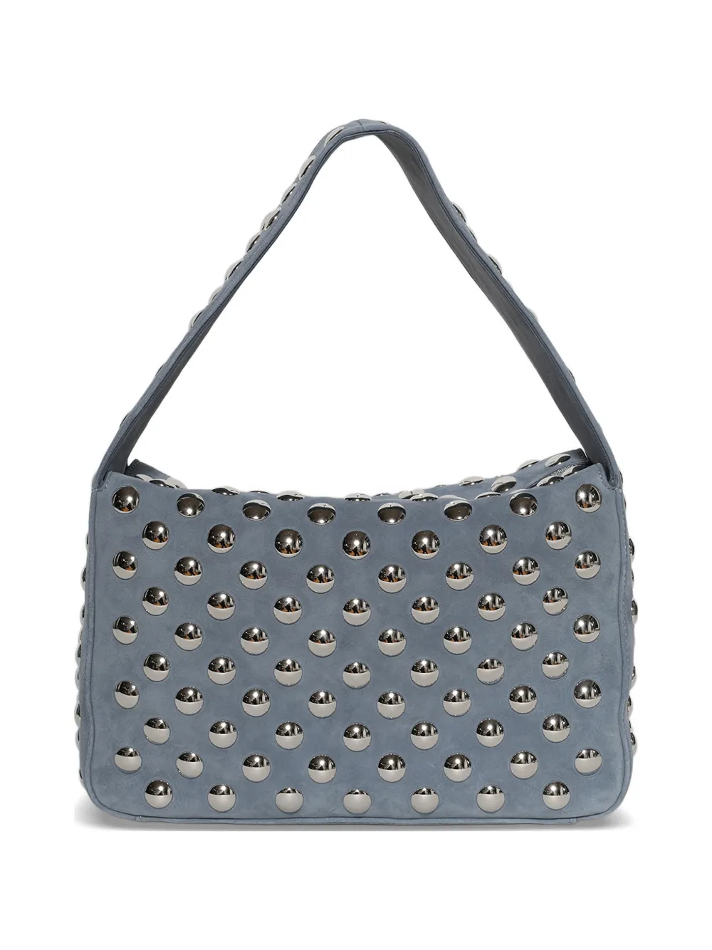KHAITE Elena studded shoulder bag - Blu