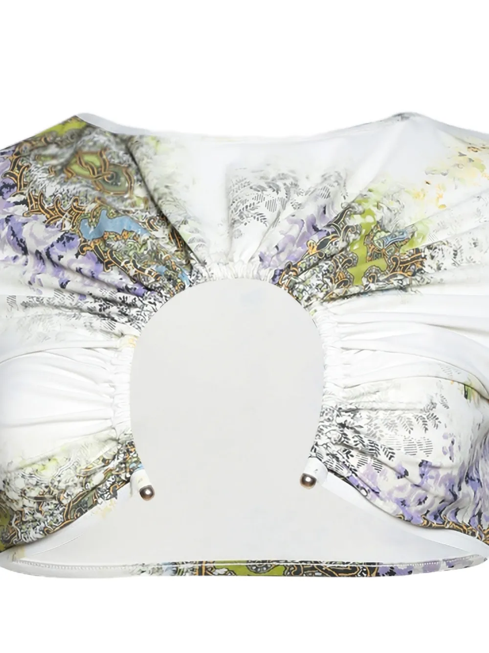  Christopher Esber Print Bikini Top - White 