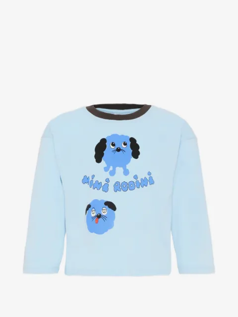 Mini Rodini playera con perros estampados