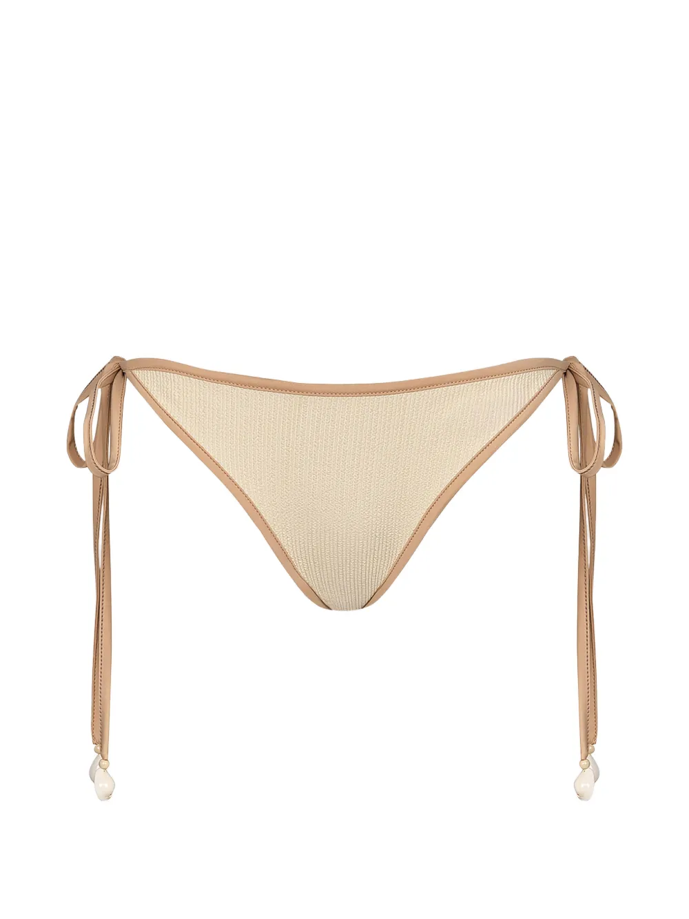 Johanna Ortiz crinkle-tie bikini bottom - Toni neutri