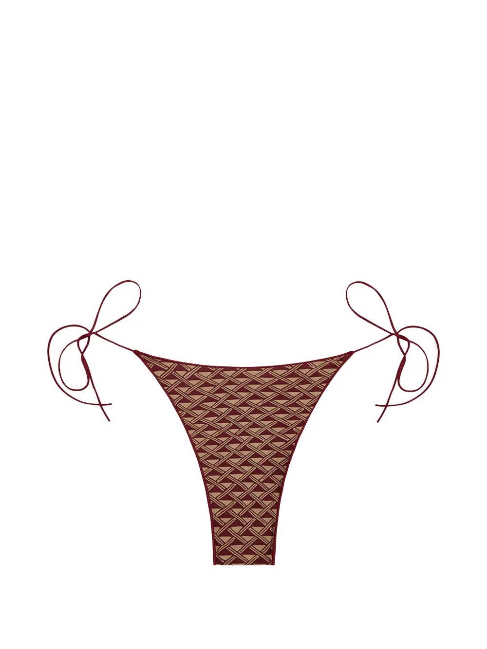 TROPIC OF C geometric-pattern bikini bottom - Rosso