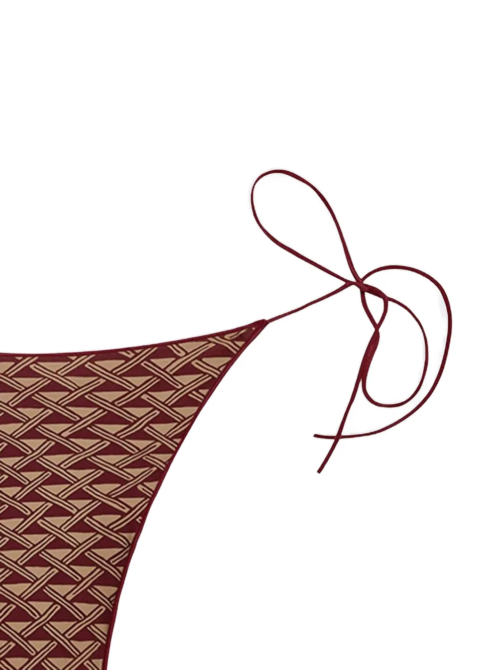  Tropic Of C Geometric-pattern Bikini Bottom - Red 
