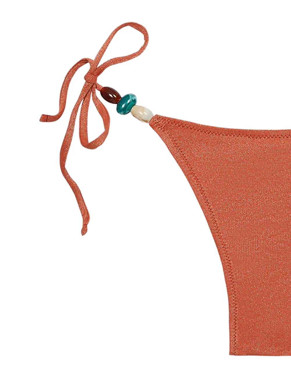  Tropic Of C Praia Lurex Bikini Bottoms - Orange 