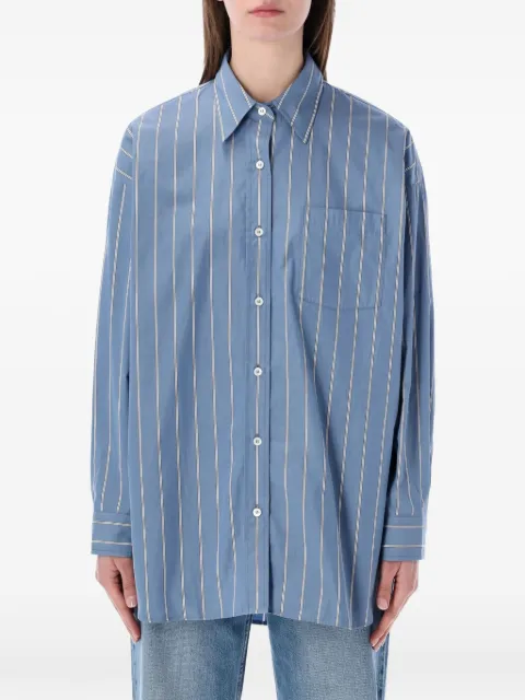 A.P.C. camisa con bolsillo a rayas