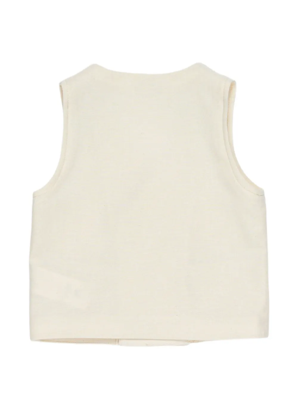  Manuel Ritz Kids Double-breasted Sleeveless Top - Neutrals 