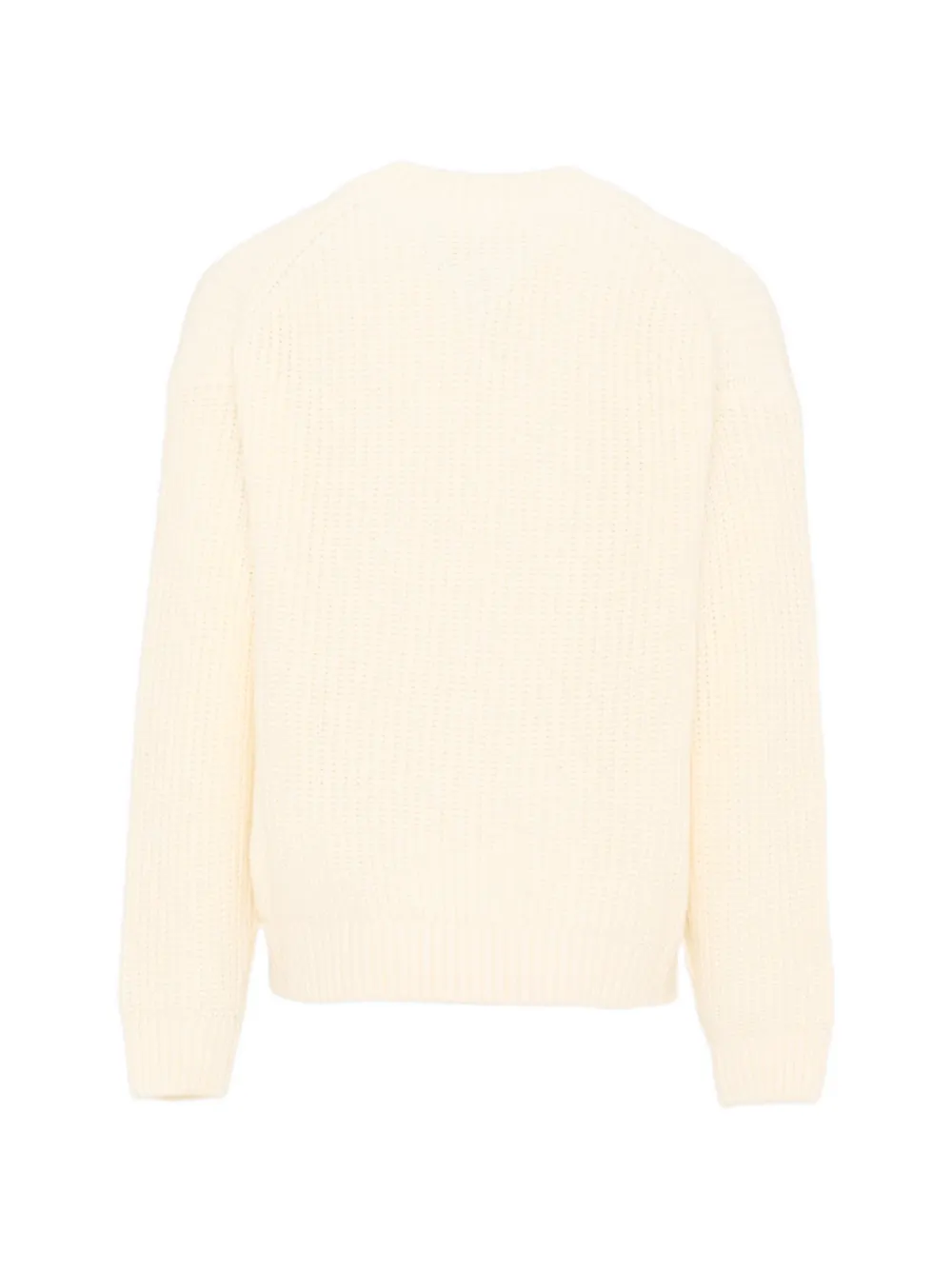 Tommy Hilfiger Junior Gebreide trui met logo Beige