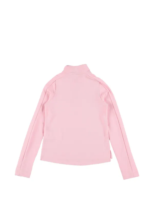 nike half zip pink top