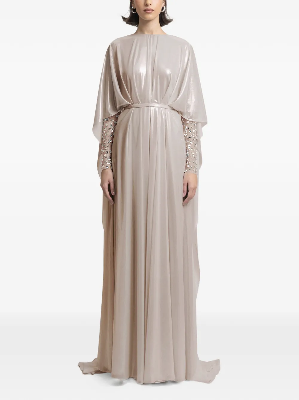 Gemy Maalouf Abito lungo con decorazione - Toni neutri