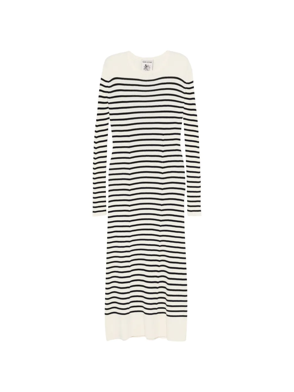 Semicouture striped-pattern dress - Toni neutri