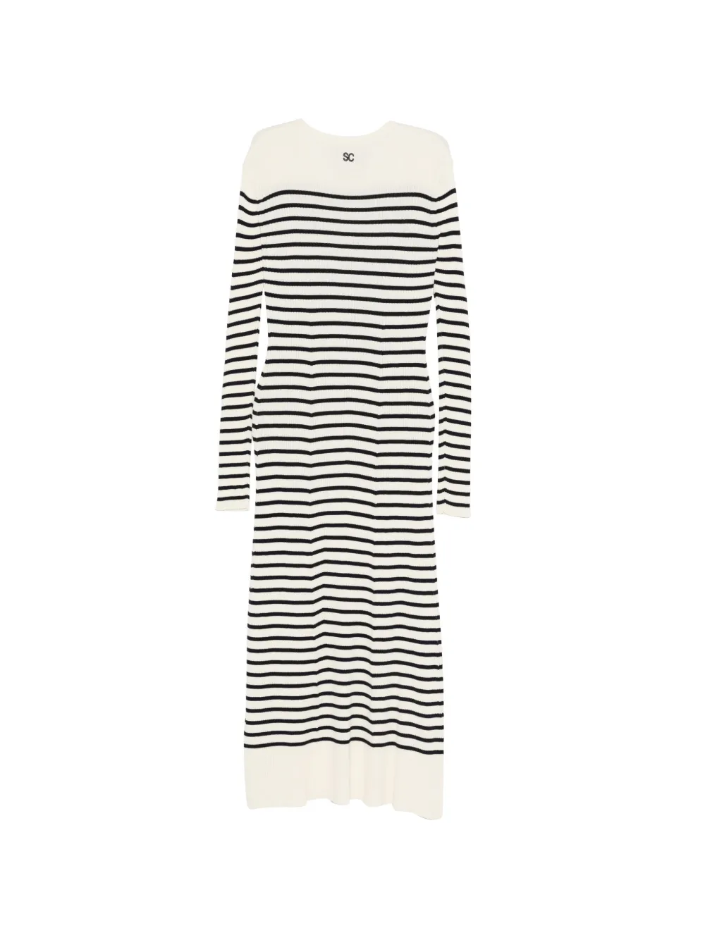 Striped-Pattern Dress