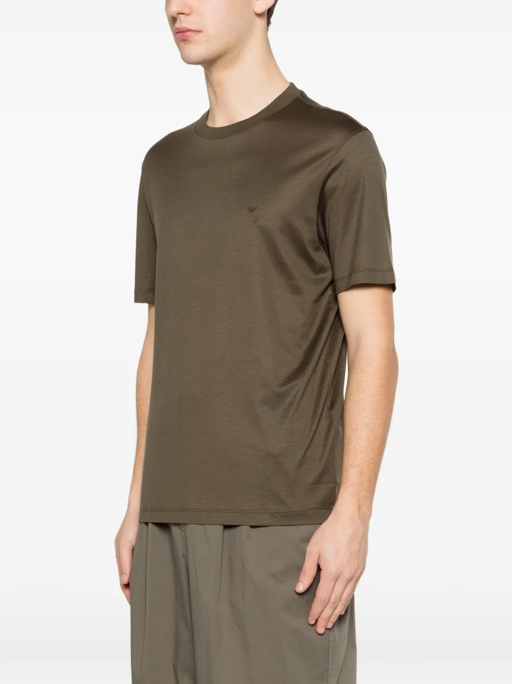 Emporio Armani T-shirt met logodetail Groen